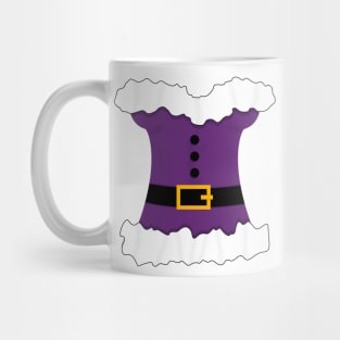 White and Purple Corset Christmas Mrs Claus Mug